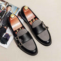 Hairstylist Small Leather Shoes Lazy Men - Luxovo.cc