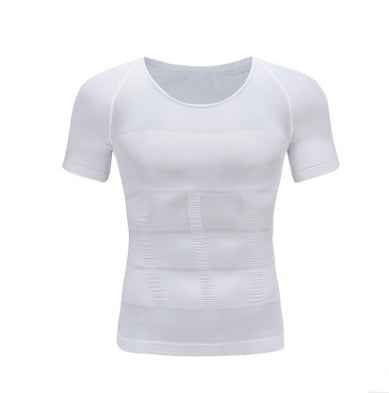 Male Chest Compression T-shirt Fitness Hero Belly Buster Slimming - Luxovo.cc