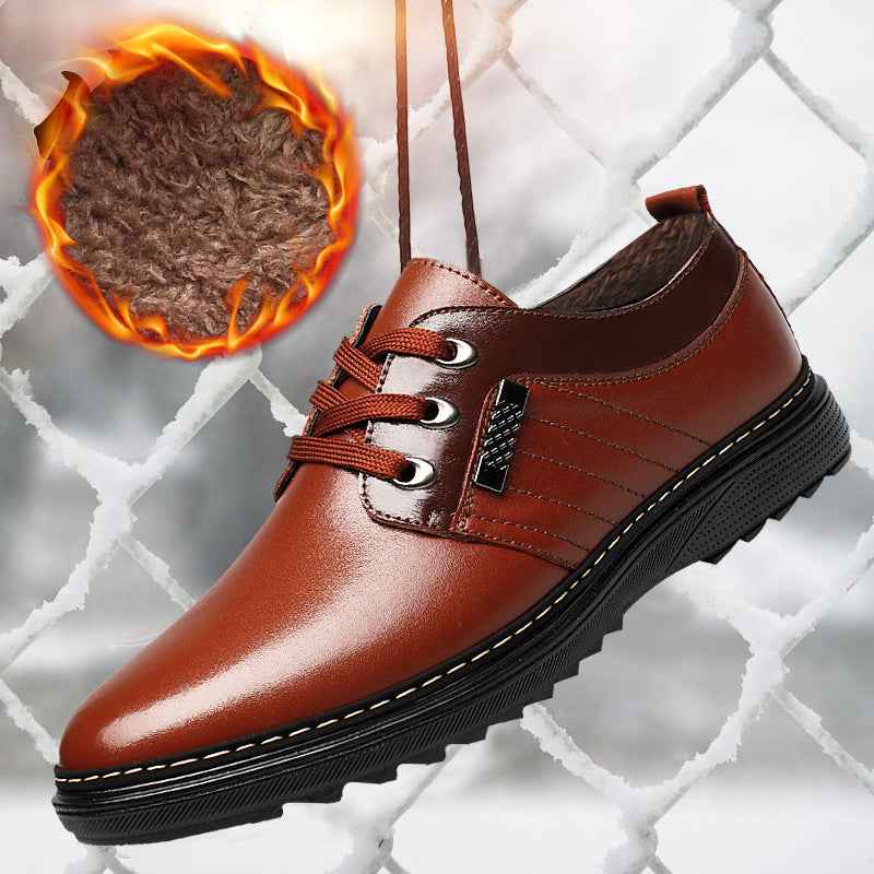 The new shoes shoes fall men's business casual shoes men shoes shoes round British Dad - Luxovo.cc