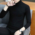 Slim-fit Sweater Men High Neck Bottoming T-shirt Sweater Men - Luxovo.cc