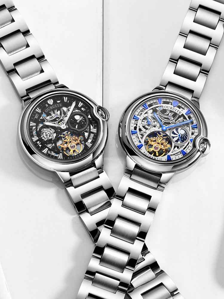 Mechanical watch hollow waterproof watch - Luxovo.cc