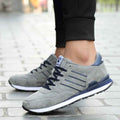 Leather sneakers men casual shoes students - Luxovo.cc
