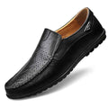 Fall New Style Peas Shoes Men Casual Leather Shoes - Luxovo.cc