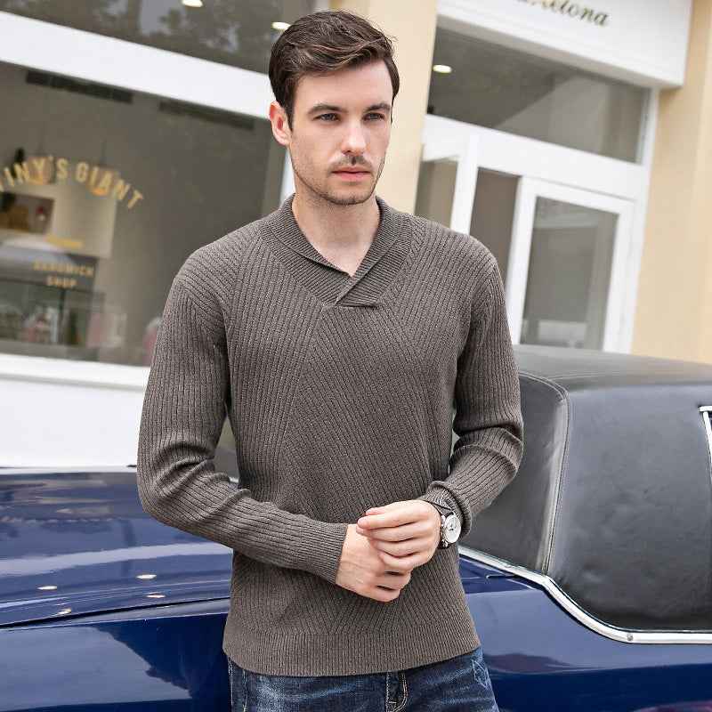 Men's youth pullover sweater men - Luxovo.cc