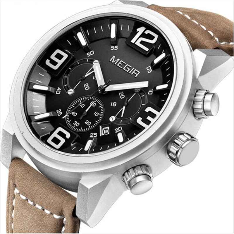 Watch Men's Watch Three-eye Luminous Waterproof Sports Watch Watch - Luxovo.cc