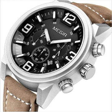 Watch Men's Watch Three-eye Luminous Waterproof Sports Watch Watch - Luxovo.cc