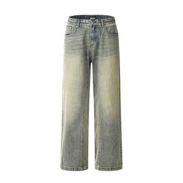 Fashion Washed And Worn Jeans Men