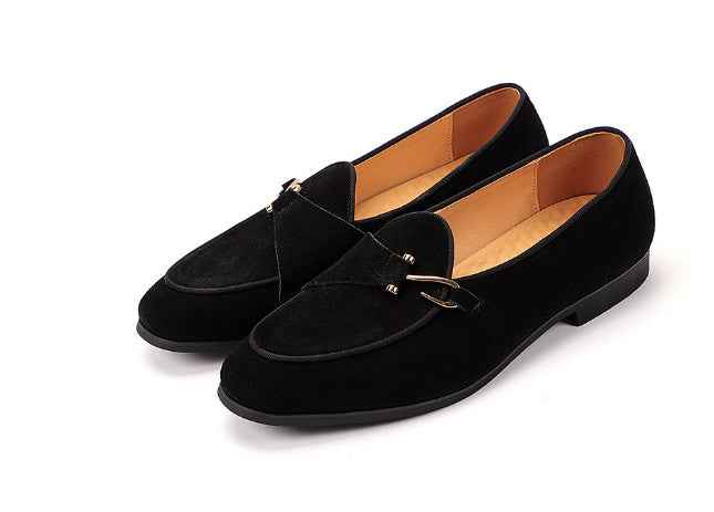 Summer Casual Men Loafers Leather Shoes - Luxovo.cc