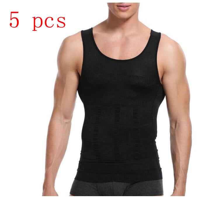 Men Body Tummy Shaper Vest - Luxovo.cc
