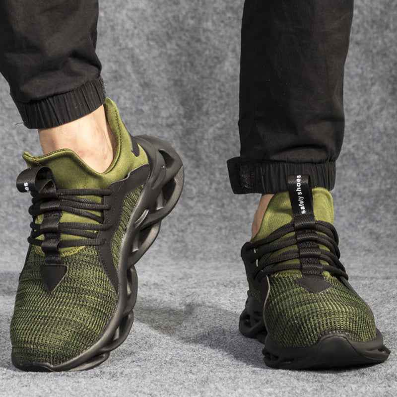 Indestructible Work Shoes Sneakers Men Anti-puncture Safety Shoes - Luxovo.cc