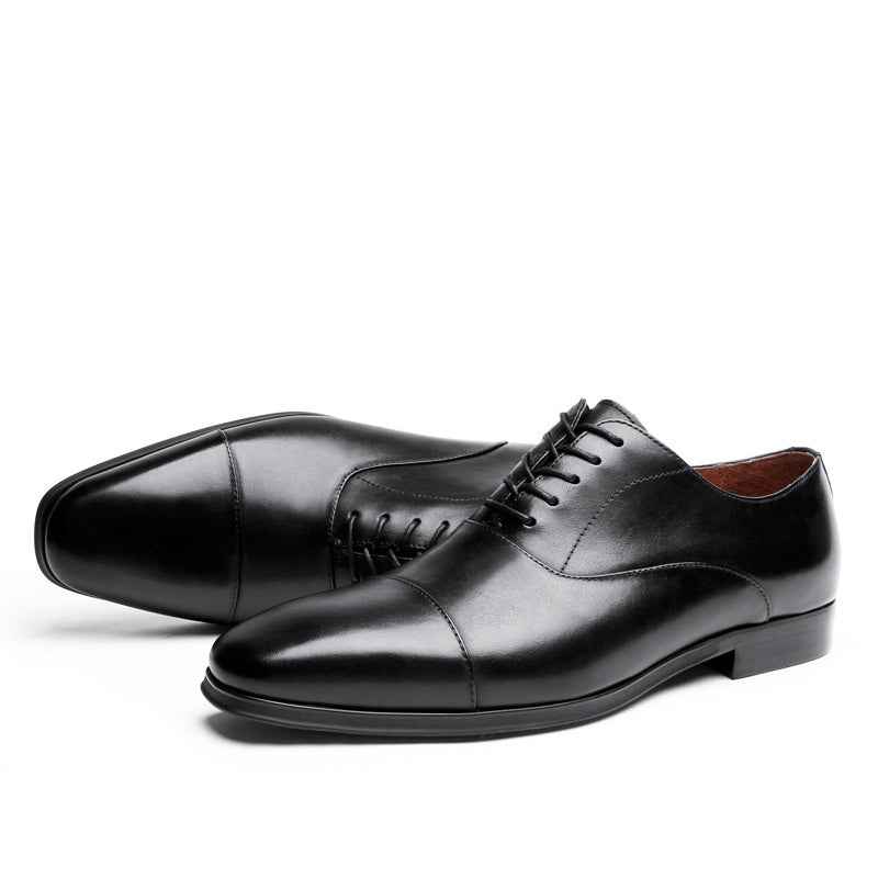 Formal Three-Joint Business Leather Shoes - Luxovo.cc