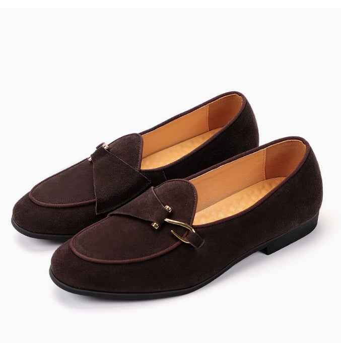 Summer Casual Men Loafers Leather Shoes - Luxovo.cc