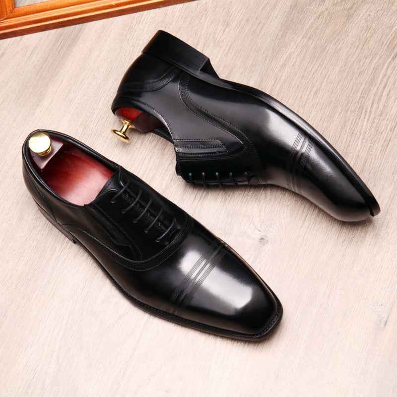 Fashion Mens Formal Leather Shoes - Luxovo.cc