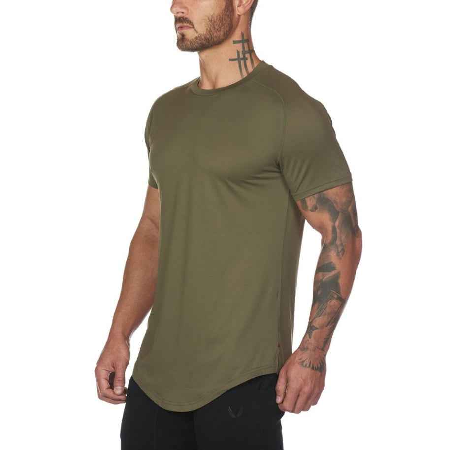 New Gym Wear Plain Shirts Custom Mens Fitness Sports Clothing - Luxovo.cc