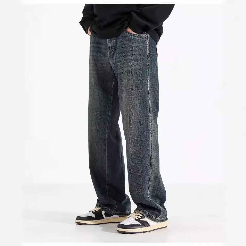 American Straight Jeans Retro Nostalgic Men