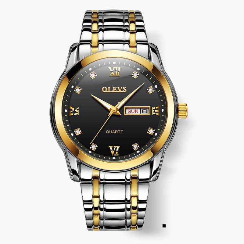 Watch Fashion Trendy Brand Quartz Watch Luminous Waterproof Men's Watch Men's Watch - Luxovo.cc