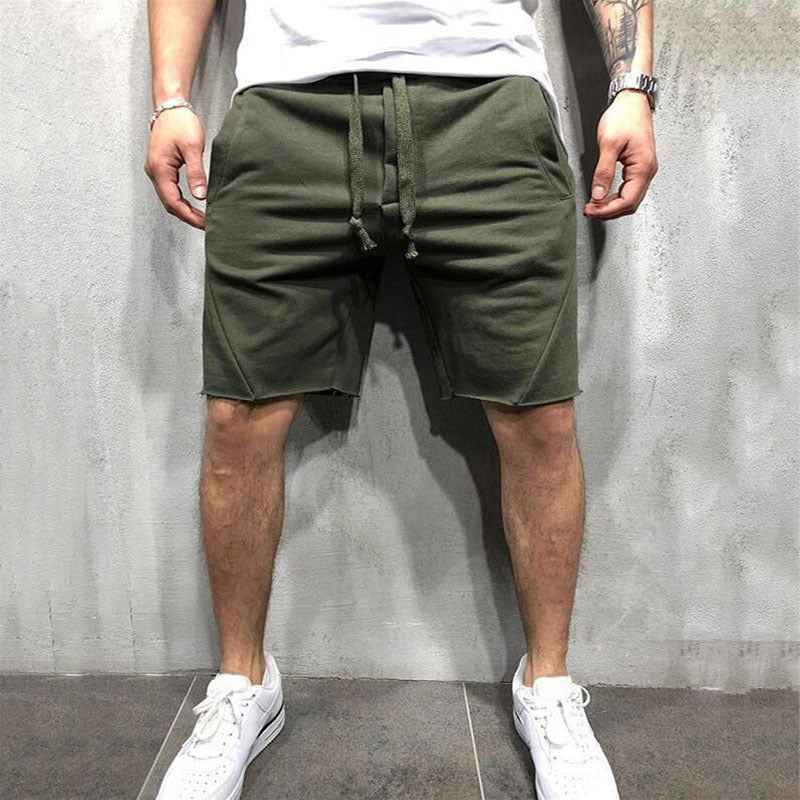 summer mens gym sports sport grey shorts for men - Luxovo.cc