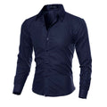 Men's Casual Shirts New Style Men's Long-sleeved Shirts - Luxovo.cc