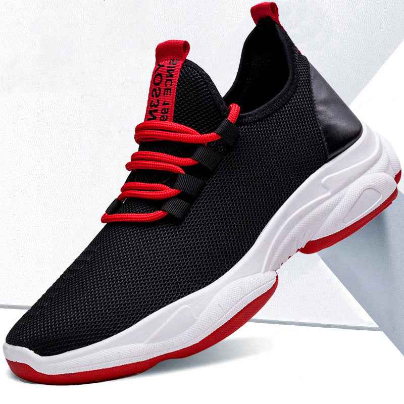 Men Sneakers Black White Sports Shoes - Luxovo.cc