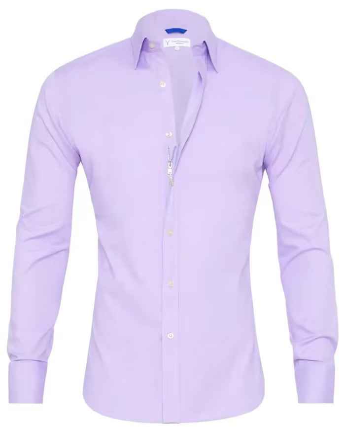 Long Sleeve Zipper Shirt With Button Design Fashion Lapel Tops For Mens Clothing - Luxovo.cc