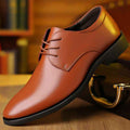 Men's Leather Shoes Business Formal Wear - Luxovo.cc