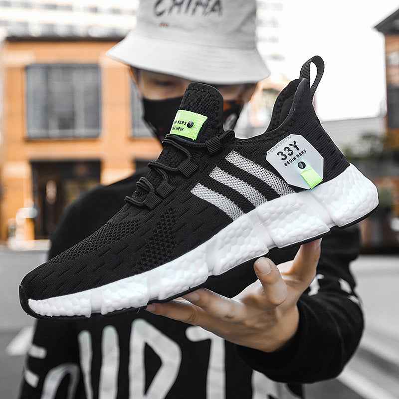 Summer Shoes Running Breathable Lightweight Mesh Shoes Men - Luxovo.cc