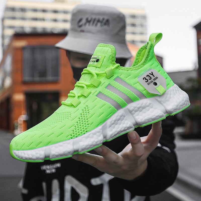 Summer Shoes Running Breathable Lightweight Mesh Shoes Men - Luxovo.cc