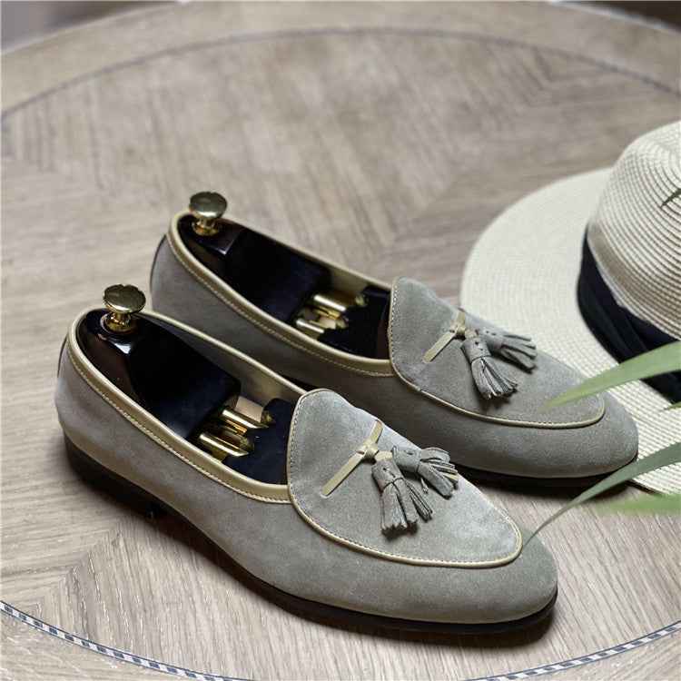 Fashion Retro British Beanie Shoes Men - Luxovo.cc