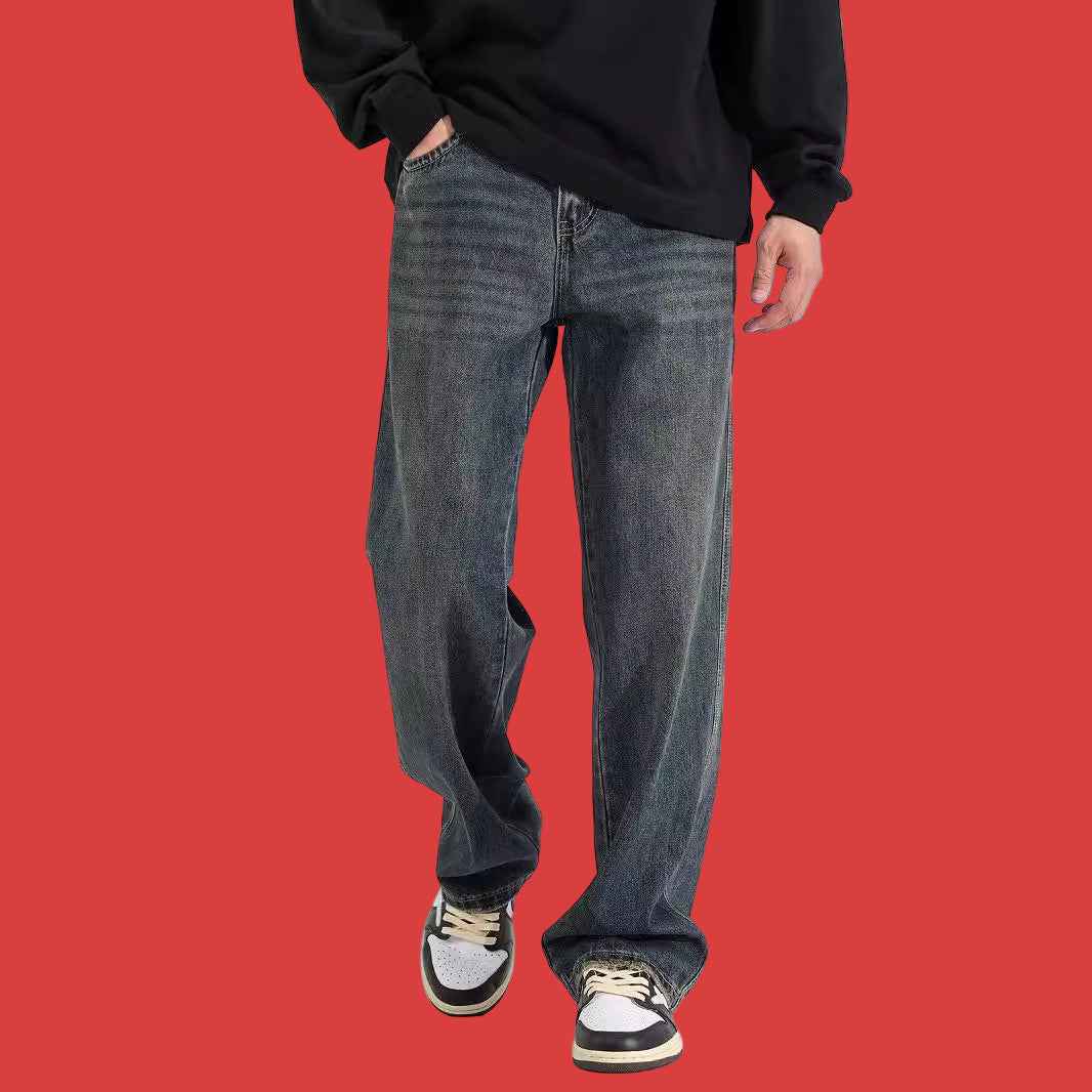 American Straight Jeans Retro Nostalgic Men