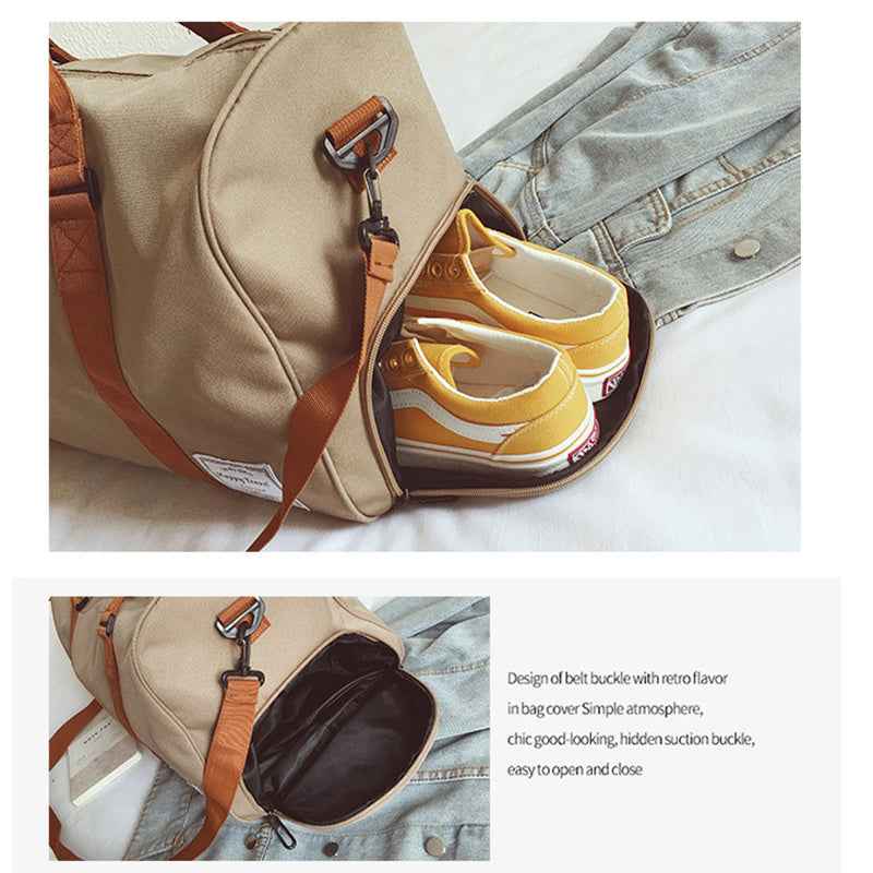 Women Travel Bag Fitness Sports Gym Tote Workout Duffel Bag - Luxovo.cc