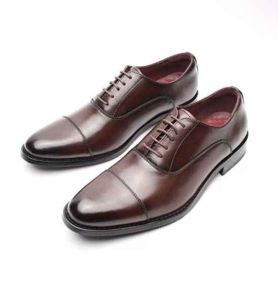 Men's Formal Leather Shoes Men's Business - Luxovo.cc