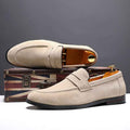 Lazy Shoes Nubuck Leather Men Casual - Luxovo.cc