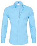 Long Sleeve Zipper Shirt With Button Design Fashion Lapel Tops For Mens Clothing - Luxovo.cc