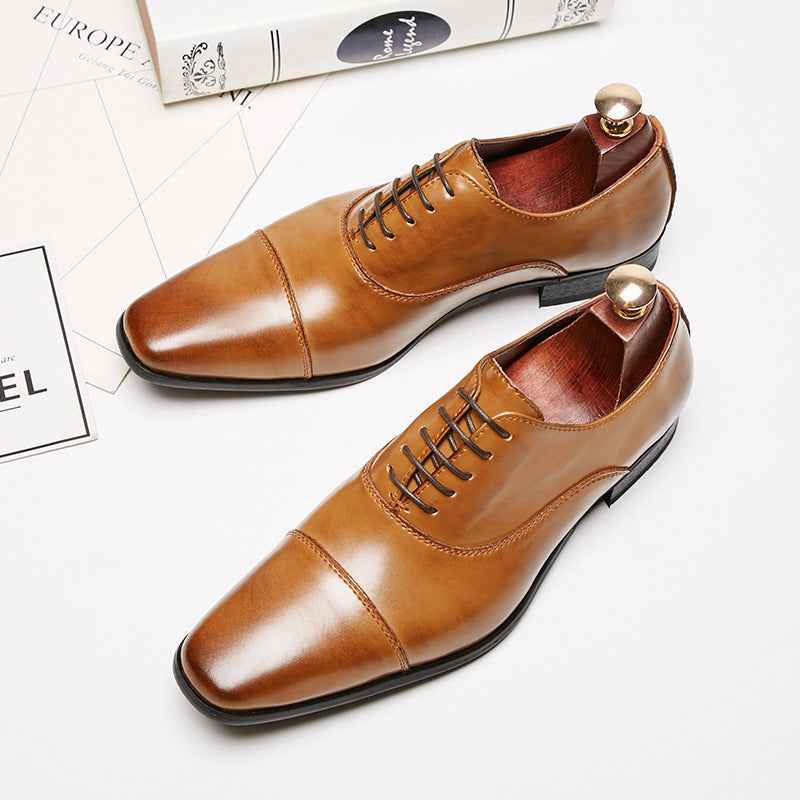 New Japanese Business Leather Formal Shoes - Luxovo.cc