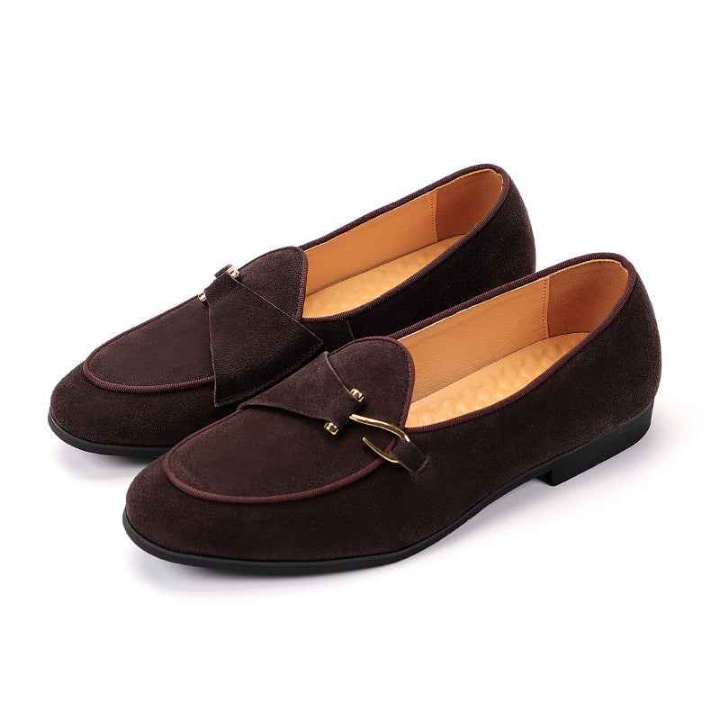 Summer Casual Men Loafers Leather Shoes - Luxovo.cc