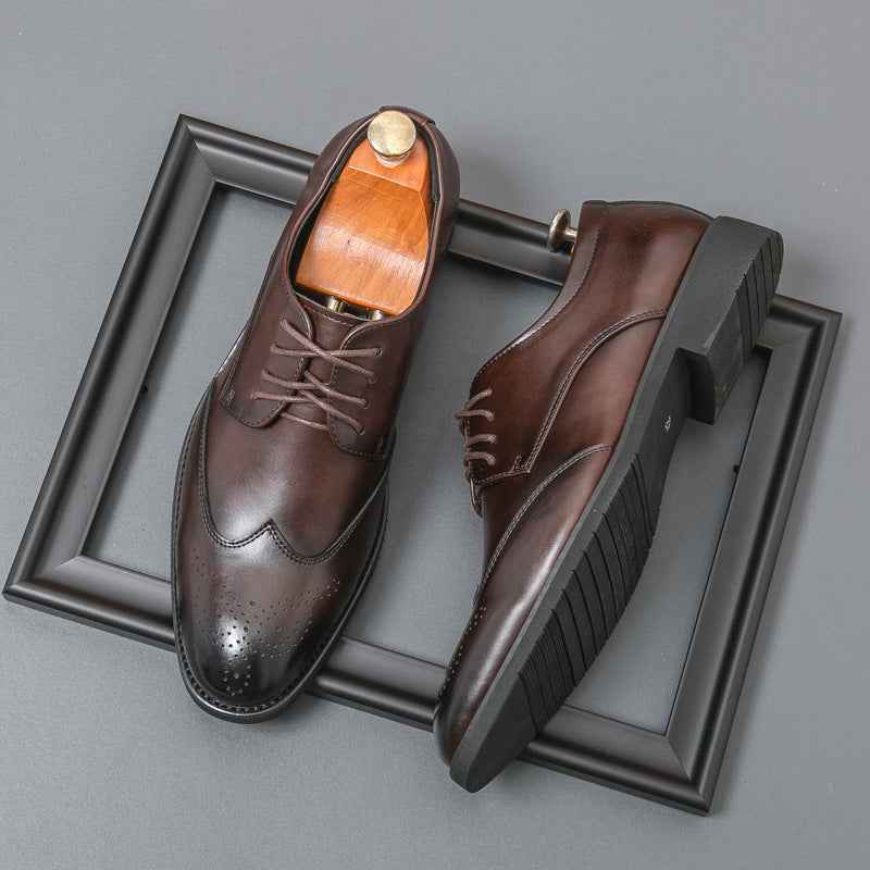 Plus Size Men's Leather Shoes Formal Wear - Luxovo.cc