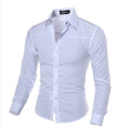 Men's Casual Shirts New Style Men's Long-sleeved Shirts - Luxovo.cc