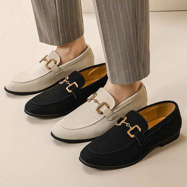 Fashion Personality Suede Leather Shoes Men - Luxovo.cc