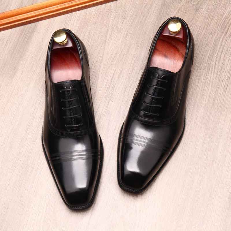 Fashion Mens Formal Leather Shoes - Luxovo.cc