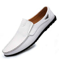 Fall New Style Peas Shoes Men Casual Leather Shoes - Luxovo.cc