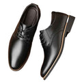 Plus Size Business Formal Wear Black Leather Shoes For Men - Luxovo.cc