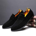 Lazy Shoes Nubuck Leather Men Casual - Luxovo.cc