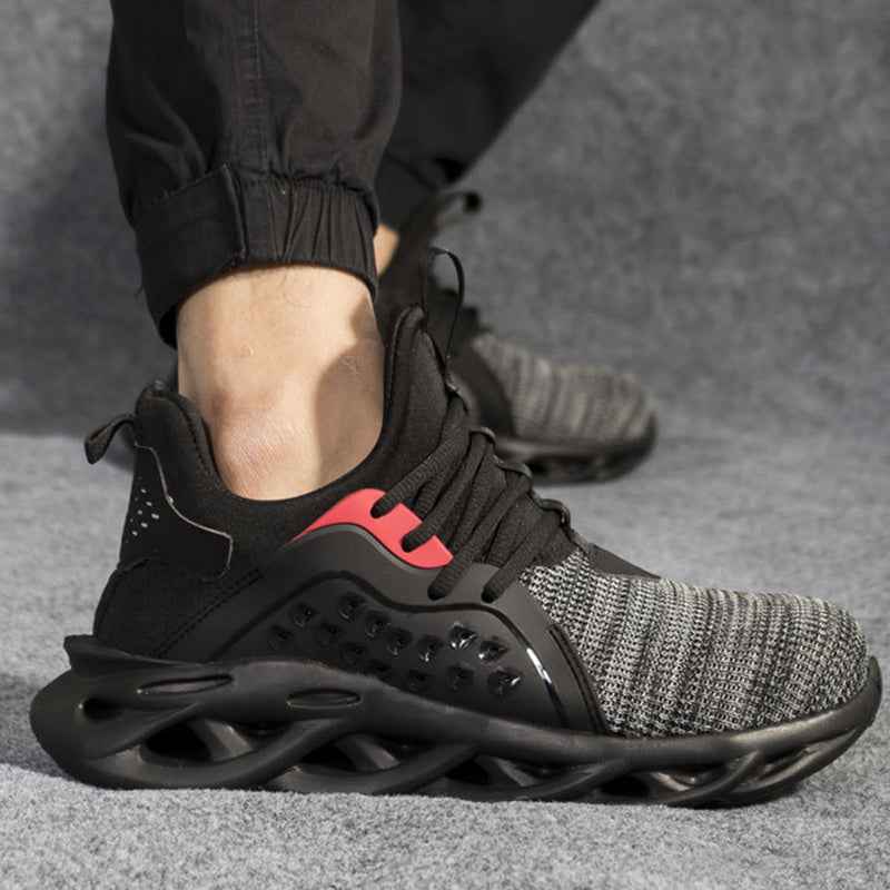 Indestructible Work Shoes Sneakers Men Anti-puncture Safety Shoes - Luxovo.cc