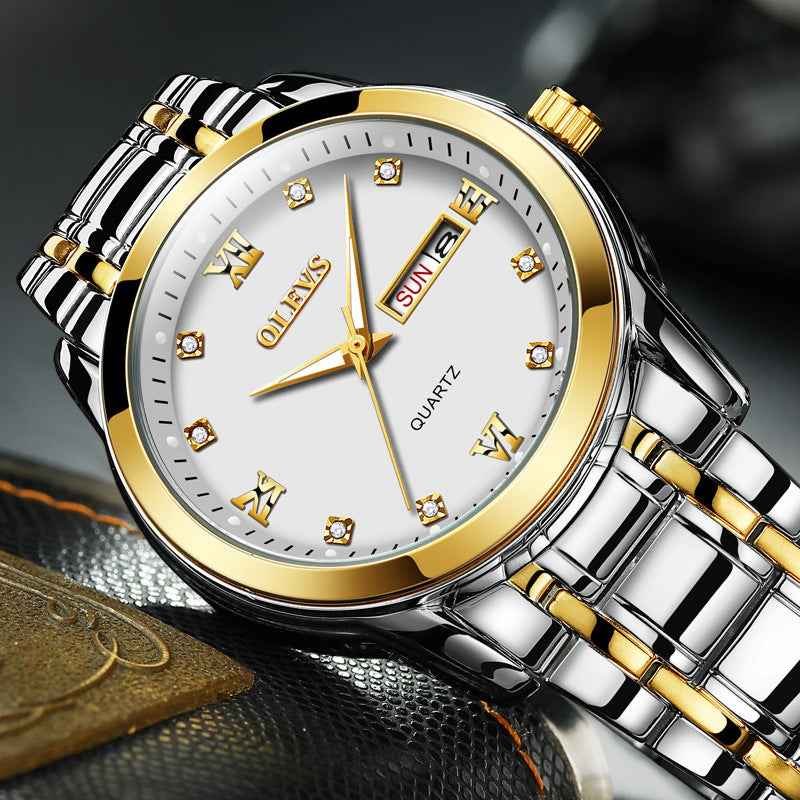Watch Fashion Trendy Brand Quartz Watch Luminous Waterproof Men's Watch Men's Watch - Luxovo.cc
