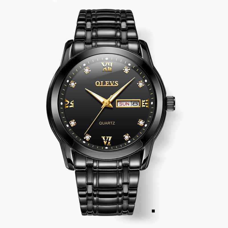 Watch Fashion Trendy Brand Quartz Watch Luminous Waterproof Men's Watch Men's Watch - Luxovo.cc
