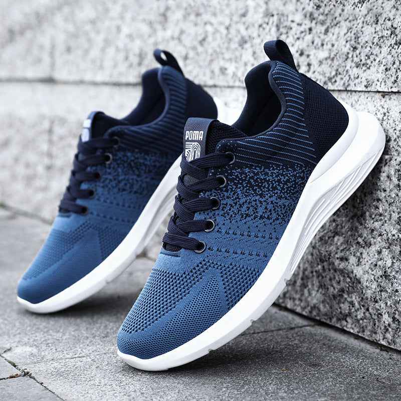 Men's Shoes Korean Casual Breathable Shoes Running Shoes Trendy Sneakers Men - Luxovo.cc
