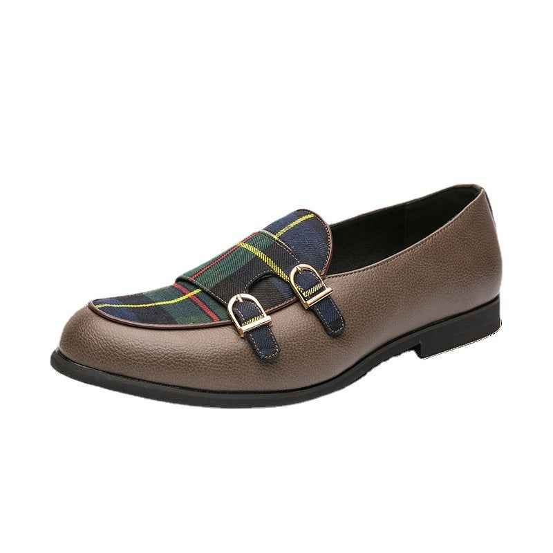 Hairstylist Small Leather Shoes Lazy Men - Luxovo.cc