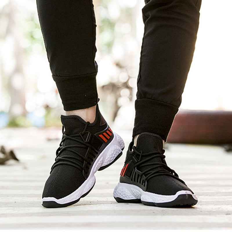 Men Sneakers Breathable Mesh Sports Shoes - Luxovo.cc