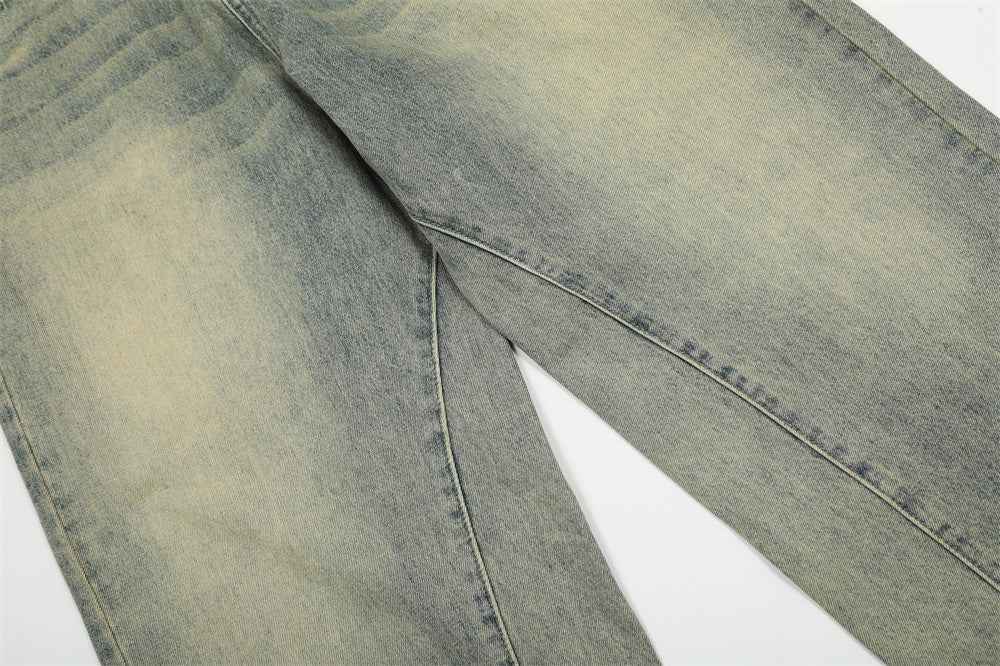 Fashion Washed And Worn Jeans Men
