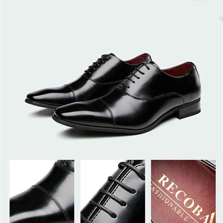 New Japanese Business Leather Formal Shoes - Luxovo.cc
